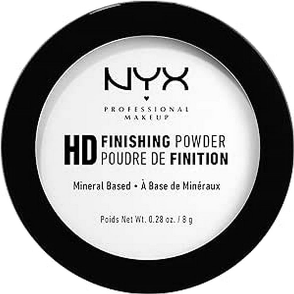 NYX PROFESSIONAL MAKEUP HD Finishing Powder, Pressed Setting Powder - Translucent