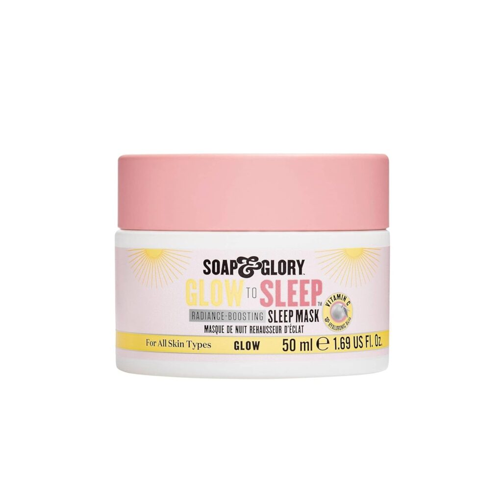 Soap & Glory Glow to Sleep Vitamin C Radiance-Boosting Sleep Mask - Hyaluronic Acid + Vitamin C Overnight Face Mask